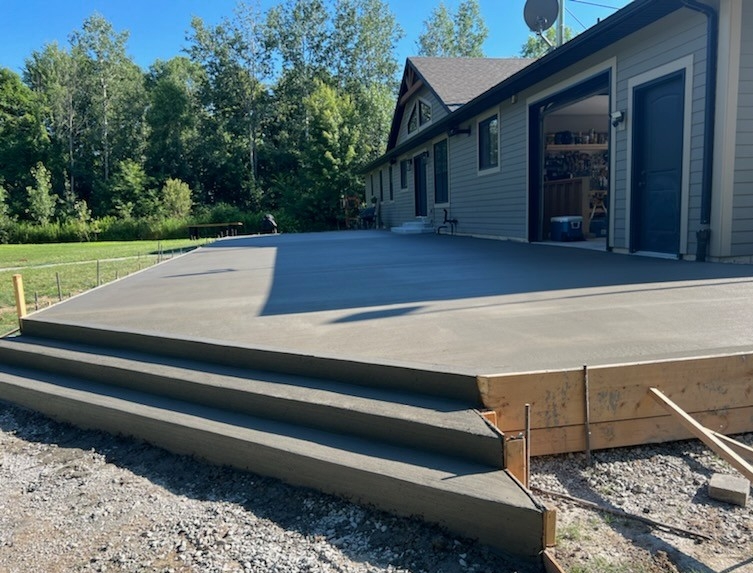 Completed concrete project